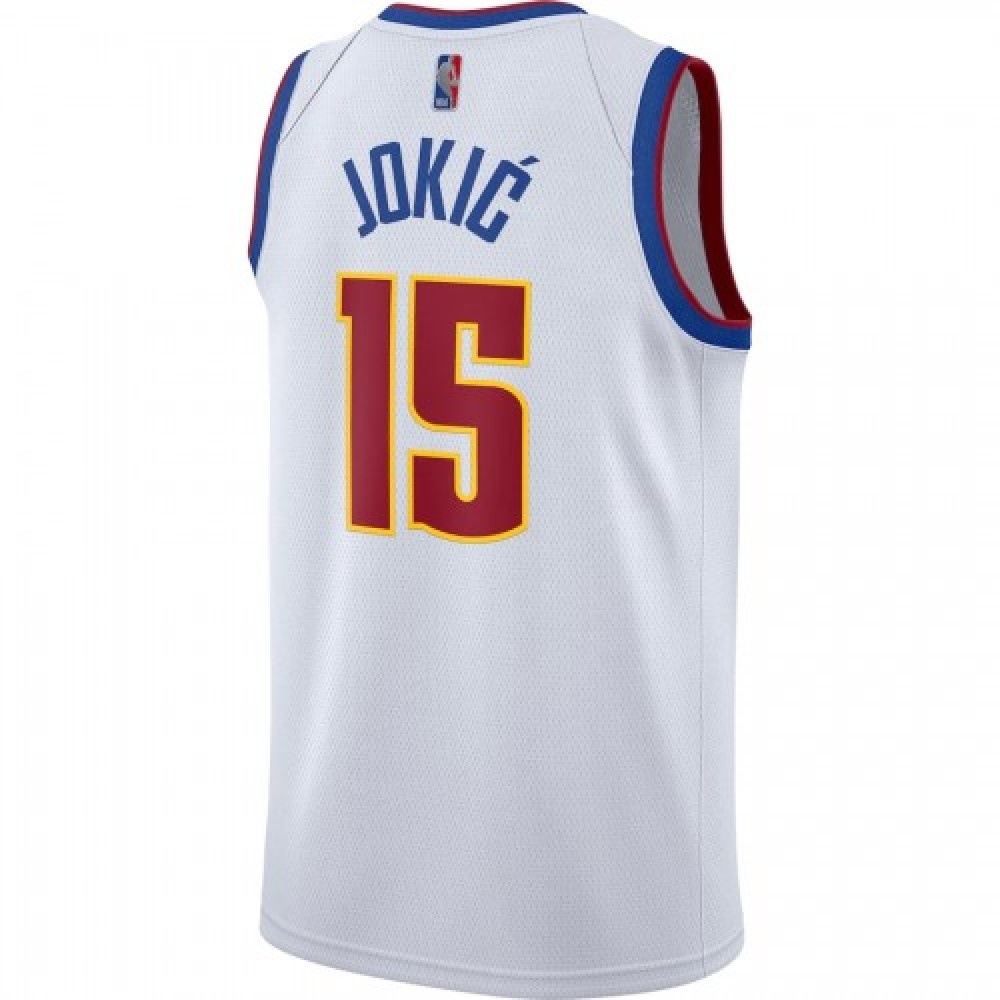 Men's Denver Nuggets Nikola Jokic #15 White 2020/21 Swingman Player Jersey – Earned Edition-Pro Kit Vault | Brand New 26/27 Sports Jerseys